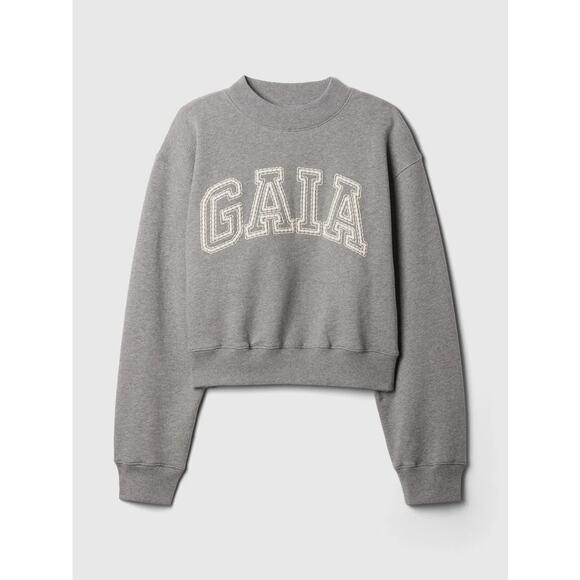 GAP x Cult Gaia Cropped Logo Sweatshirt - XS - Picture 1 of 5